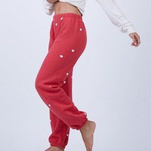 Wildfox Lovestruck Easy Sweatpants Hearts